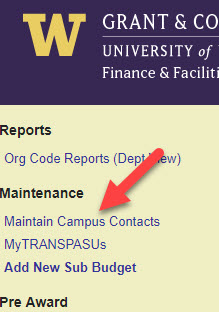 location of maintenance page