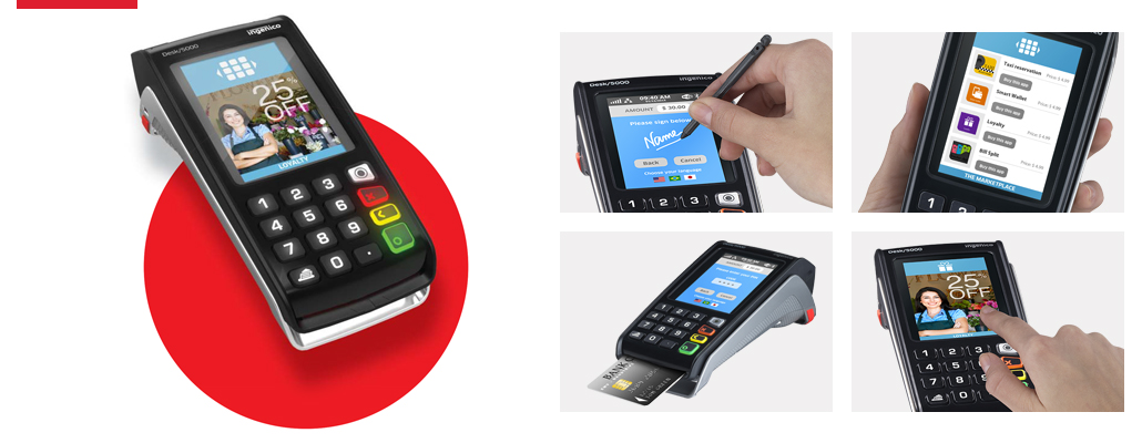 Ingenico Desk/5000 cordless credit card terminal - Link to PDF