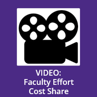 Faculty Effort Cost Share video