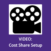Cost Share Setup video