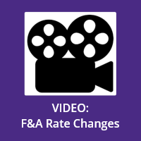 F&A Rate Changes video