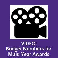 Budget Numbers for Multi-Year Awards video