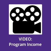 Program Income video