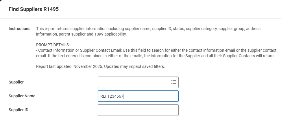 Find Suppliers R1495 report