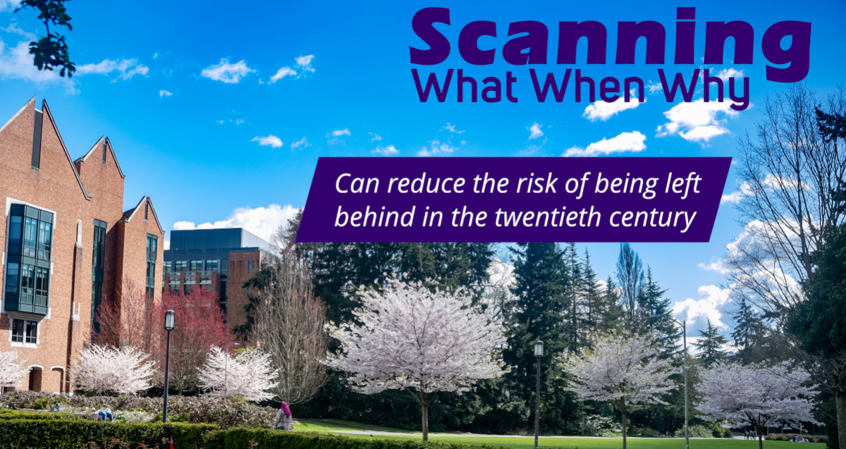 scanning what when why--can reduce the risk of being left behind in the 20th century