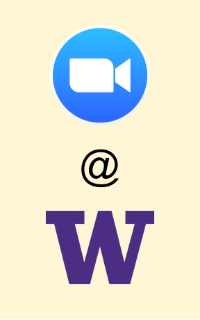 Zoom Logo at University of Washington logo